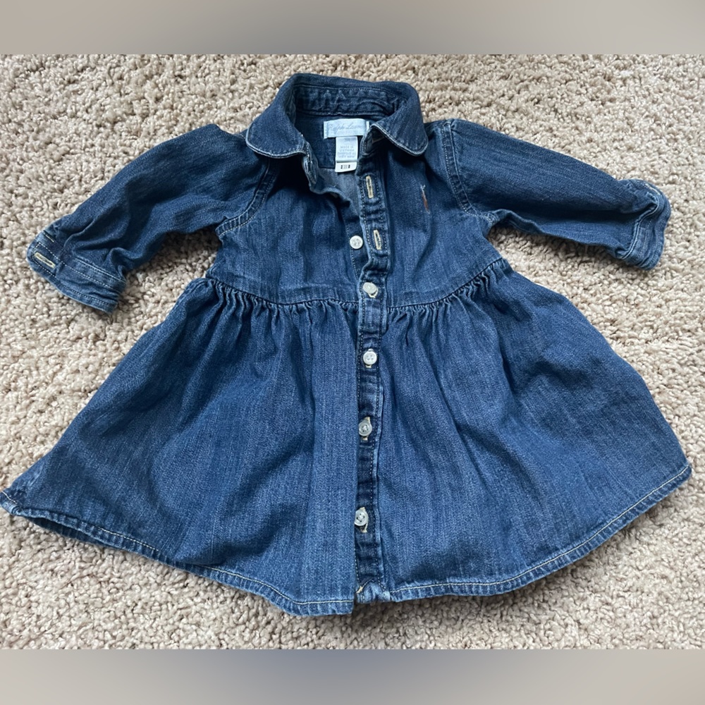3 month Ralph Lauren denim dress